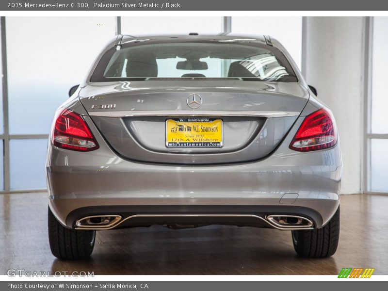 Paladium Silver Metallic / Black 2015 Mercedes-Benz C 300