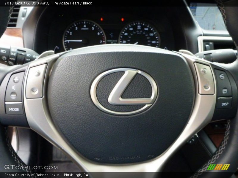 Fire Agate Pearl / Black 2013 Lexus GS 350 AWD