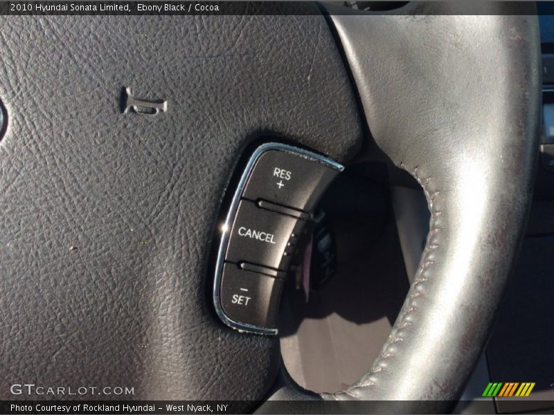 Ebony Black / Cocoa 2010 Hyundai Sonata Limited