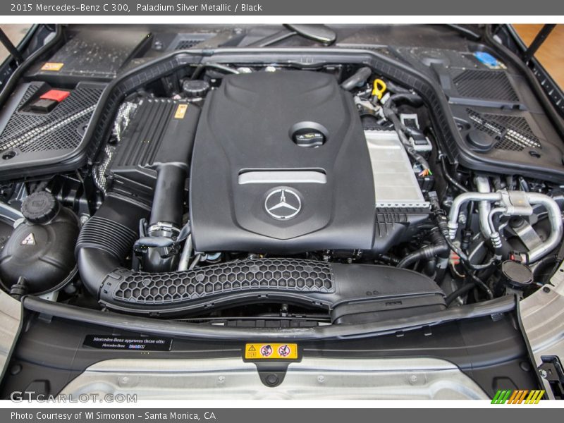 Paladium Silver Metallic / Black 2015 Mercedes-Benz C 300