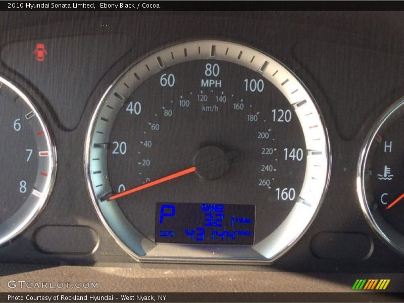 Ebony Black / Cocoa 2010 Hyundai Sonata Limited
