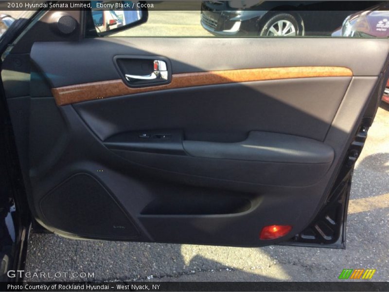 Ebony Black / Cocoa 2010 Hyundai Sonata Limited