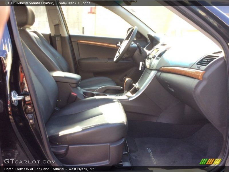 Ebony Black / Cocoa 2010 Hyundai Sonata Limited