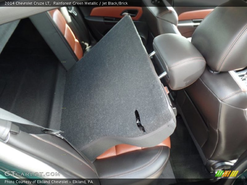 Rainforest Green Metallic / Jet Black/Brick 2014 Chevrolet Cruze LT