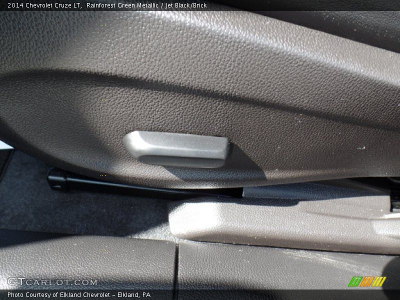 Rainforest Green Metallic / Jet Black/Brick 2014 Chevrolet Cruze LT