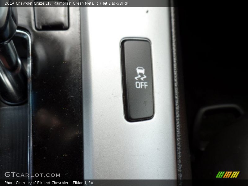 Rainforest Green Metallic / Jet Black/Brick 2014 Chevrolet Cruze LT