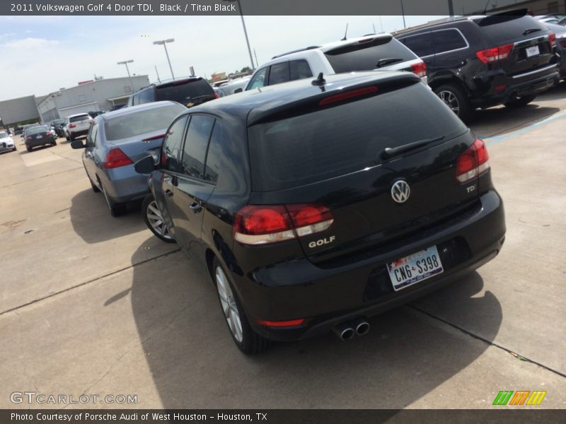 Black / Titan Black 2011 Volkswagen Golf 4 Door TDI