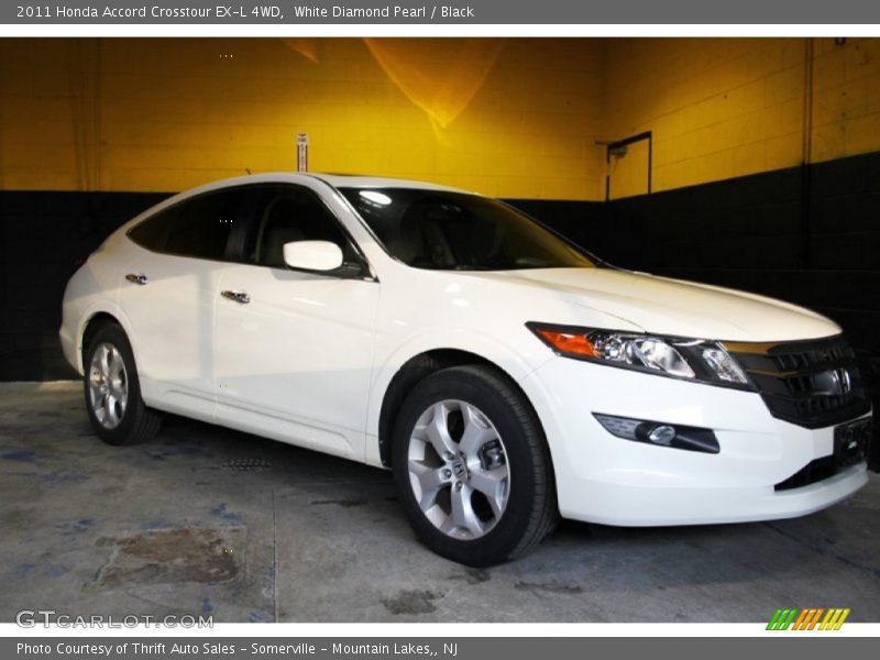 White Diamond Pearl / Black 2011 Honda Accord Crosstour EX-L 4WD