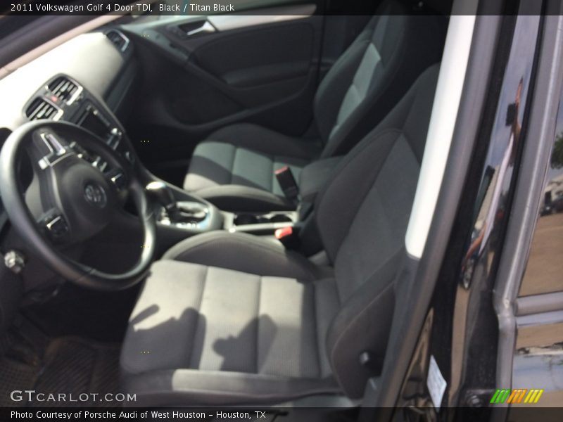 Black / Titan Black 2011 Volkswagen Golf 4 Door TDI