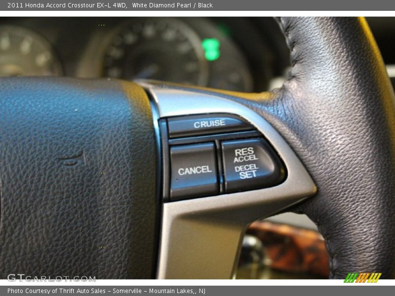 White Diamond Pearl / Black 2011 Honda Accord Crosstour EX-L 4WD