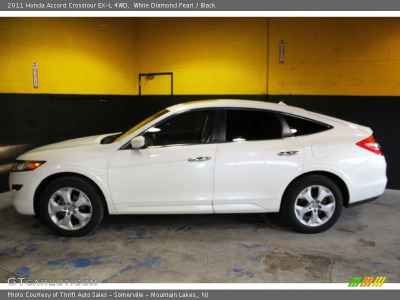 White Diamond Pearl / Black 2011 Honda Accord Crosstour EX-L 4WD