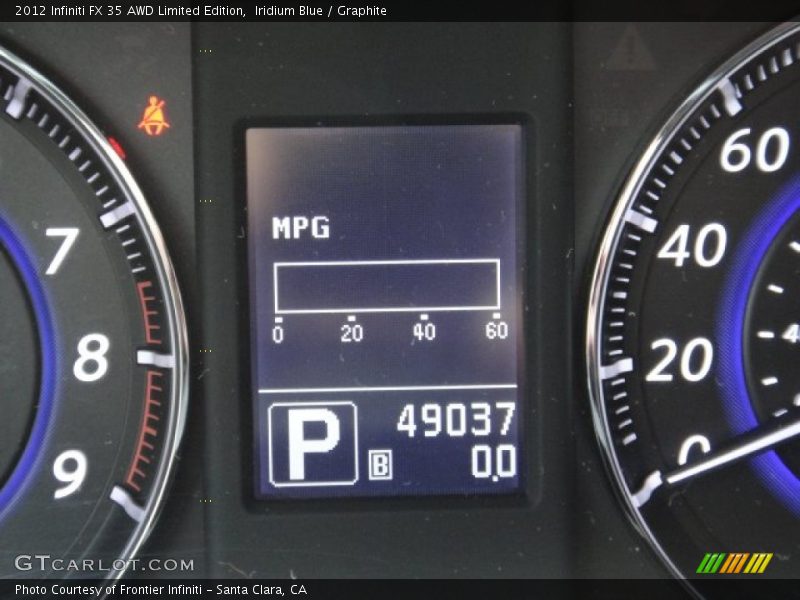 Iridium Blue / Graphite 2012 Infiniti FX 35 AWD Limited Edition