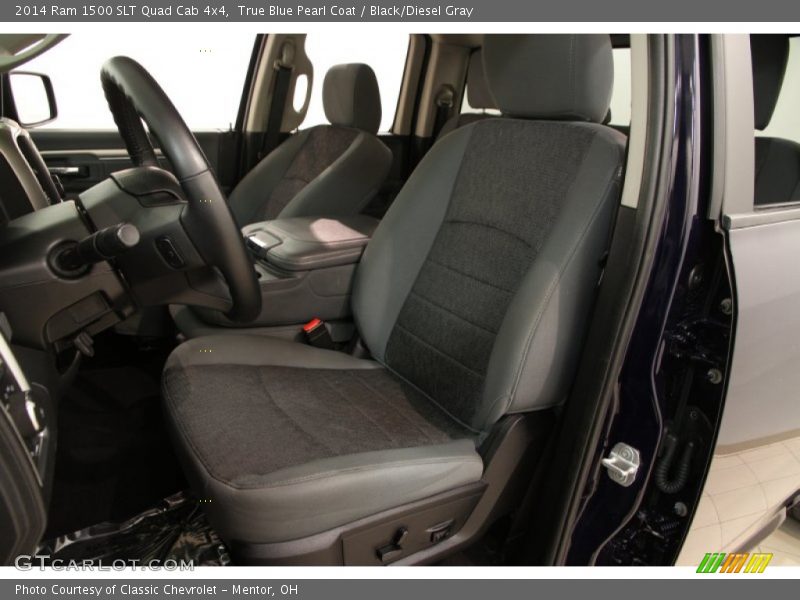 Front Seat of 2014 1500 SLT Quad Cab 4x4