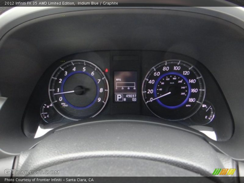 Iridium Blue / Graphite 2012 Infiniti FX 35 AWD Limited Edition