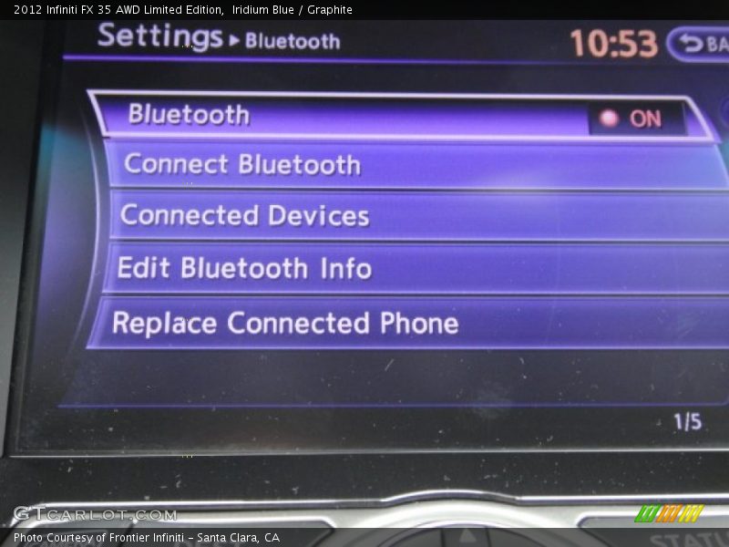 Iridium Blue / Graphite 2012 Infiniti FX 35 AWD Limited Edition