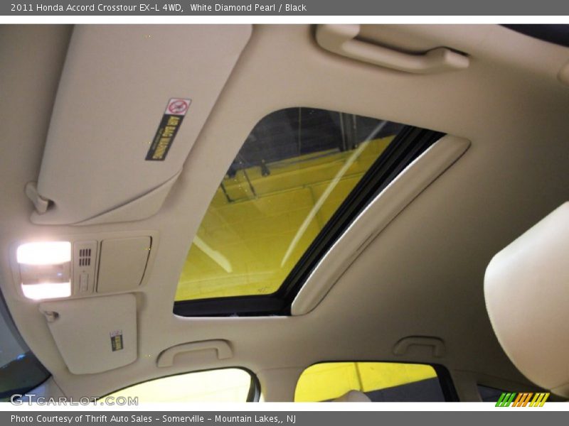 White Diamond Pearl / Black 2011 Honda Accord Crosstour EX-L 4WD