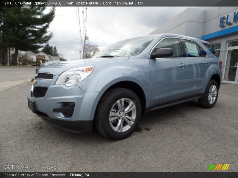 Silver Topaz Metallic / Light Titanium/Jet Black 2015 Chevrolet Equinox LS AWD