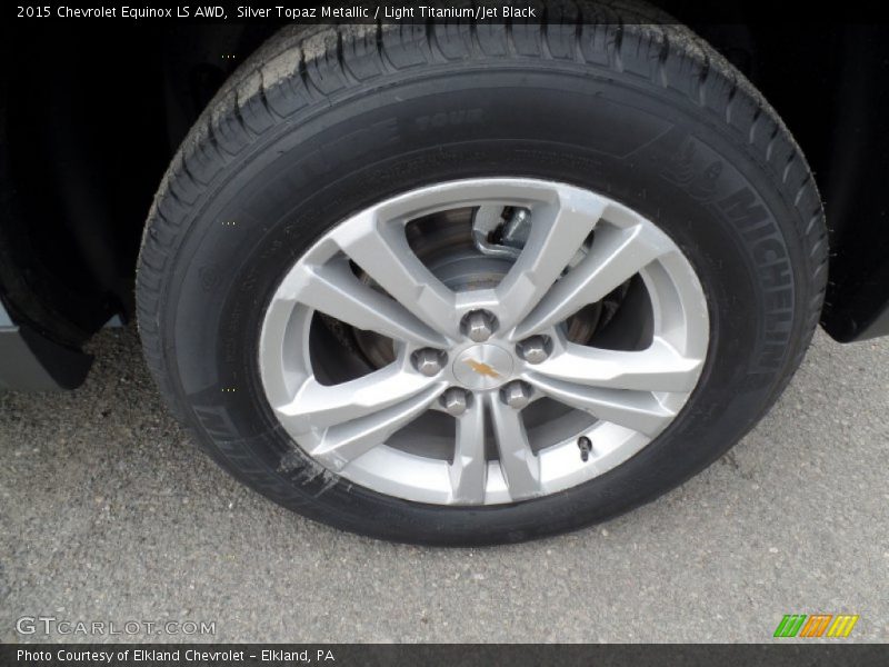 Silver Topaz Metallic / Light Titanium/Jet Black 2015 Chevrolet Equinox LS AWD