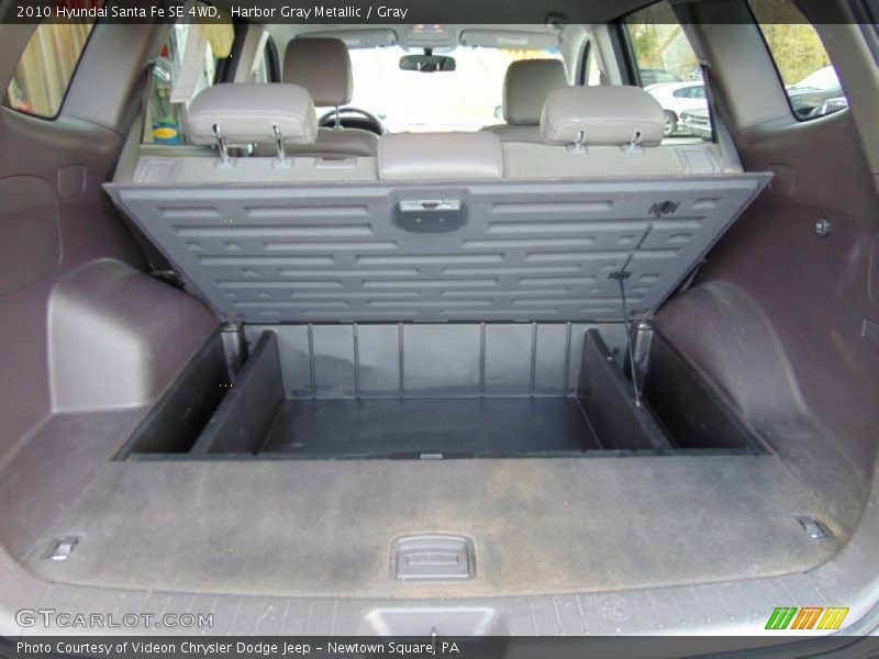 Harbor Gray Metallic / Gray 2010 Hyundai Santa Fe SE 4WD