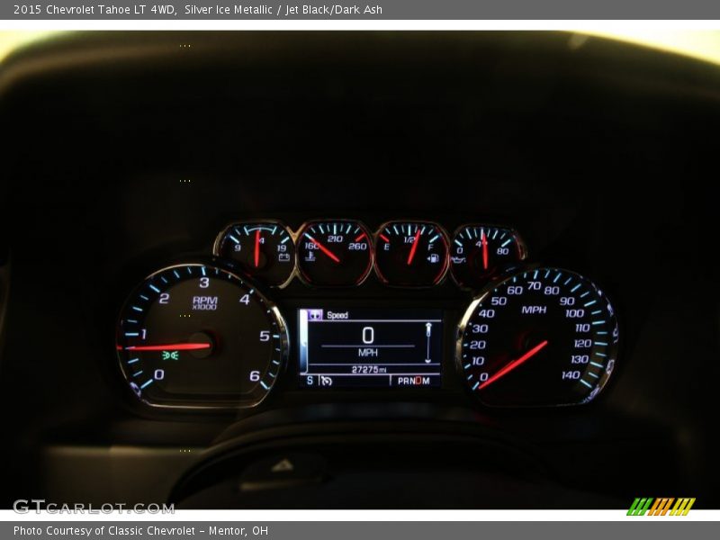 Silver Ice Metallic / Jet Black/Dark Ash 2015 Chevrolet Tahoe LT 4WD