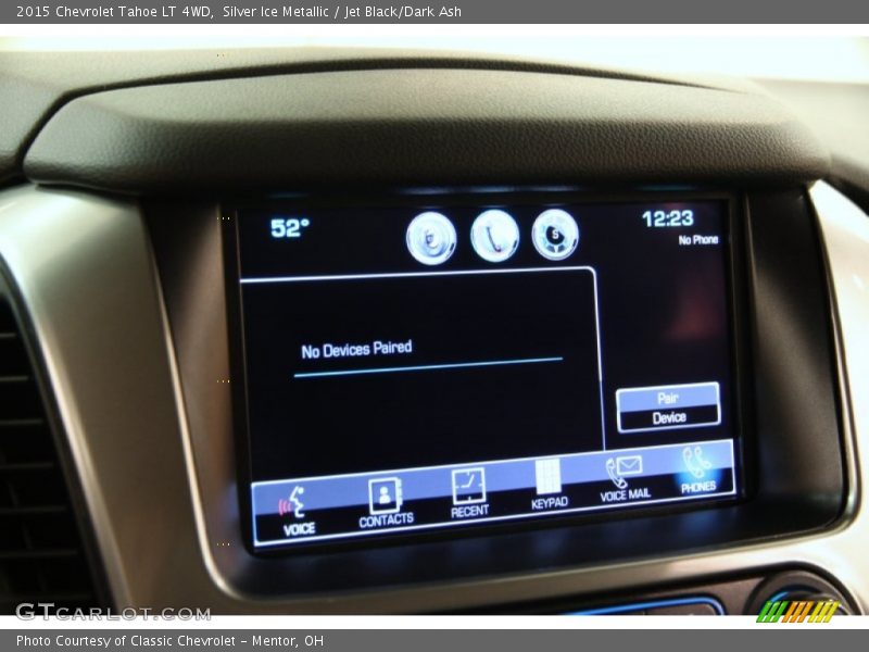 Silver Ice Metallic / Jet Black/Dark Ash 2015 Chevrolet Tahoe LT 4WD