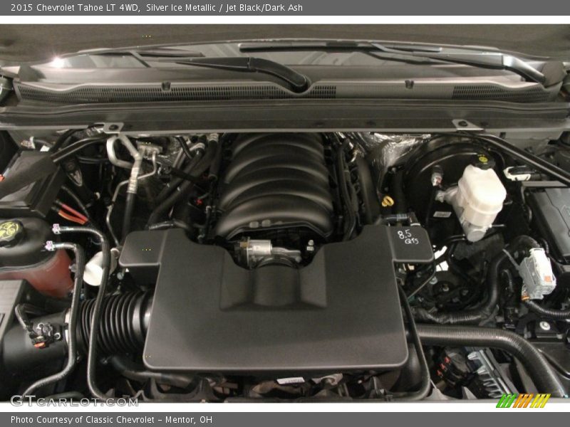 Silver Ice Metallic / Jet Black/Dark Ash 2015 Chevrolet Tahoe LT 4WD