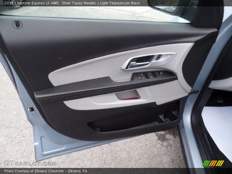 Silver Topaz Metallic / Light Titanium/Jet Black 2015 Chevrolet Equinox LS AWD