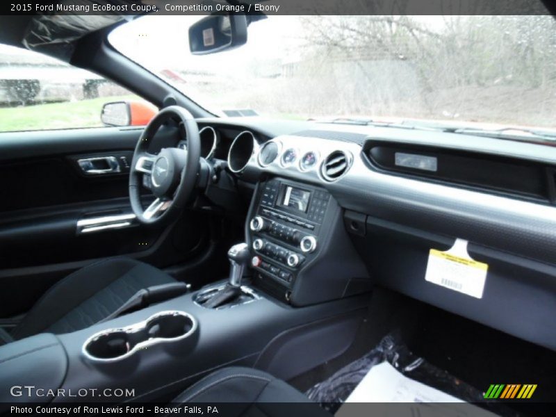 Competition Orange / Ebony 2015 Ford Mustang EcoBoost Coupe
