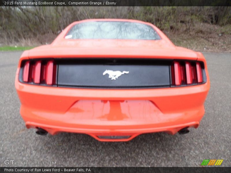 Competition Orange / Ebony 2015 Ford Mustang EcoBoost Coupe