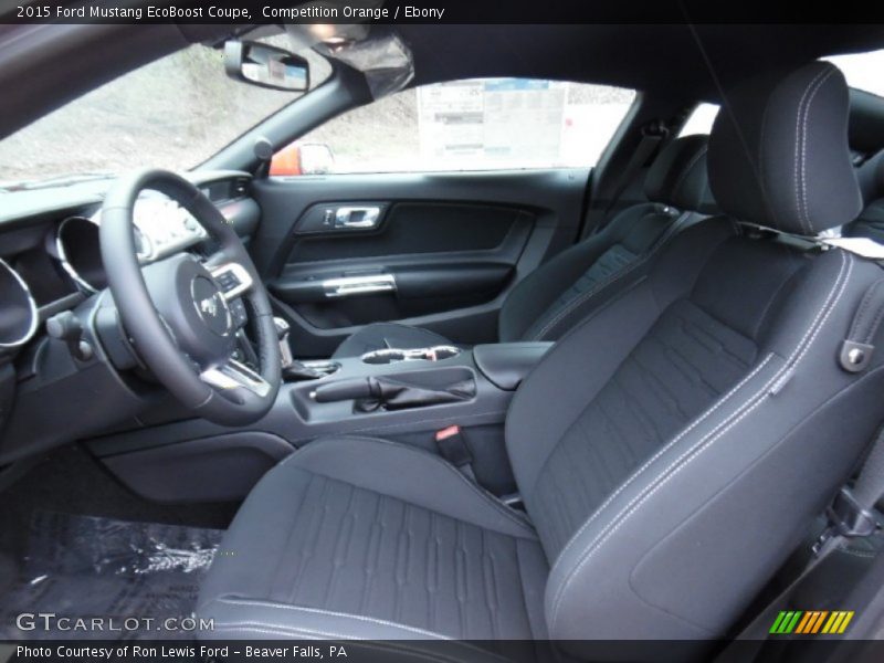 Front Seat of 2015 Mustang EcoBoost Coupe