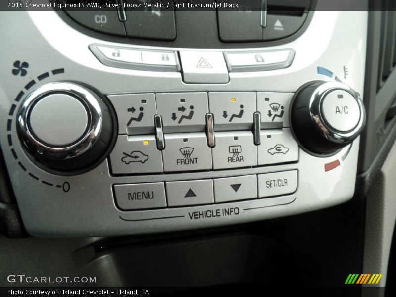 Silver Topaz Metallic / Light Titanium/Jet Black 2015 Chevrolet Equinox LS AWD