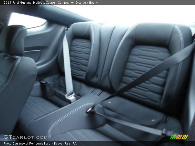 Rear Seat of 2015 Mustang EcoBoost Coupe