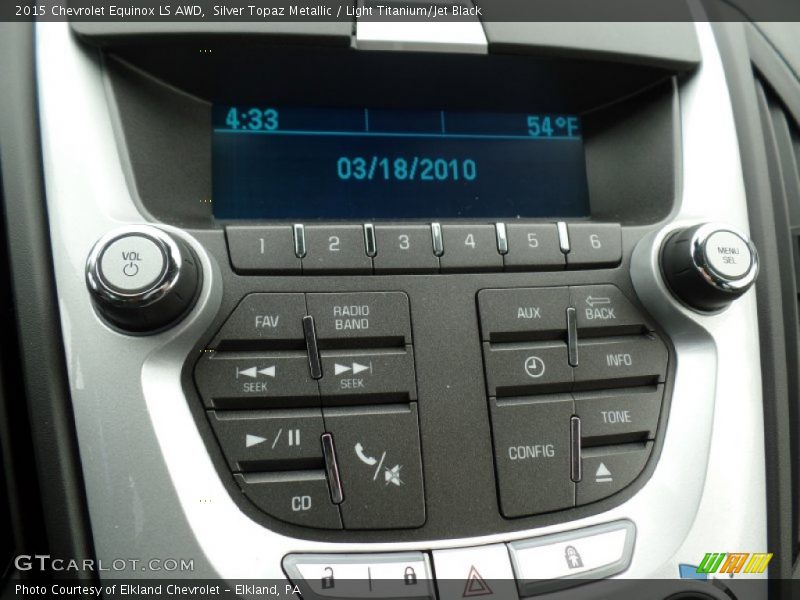 Silver Topaz Metallic / Light Titanium/Jet Black 2015 Chevrolet Equinox LS AWD