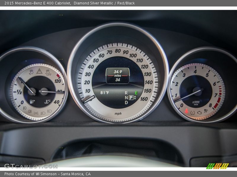  2015 E 400 Cabriolet 400 Cabriolet Gauges