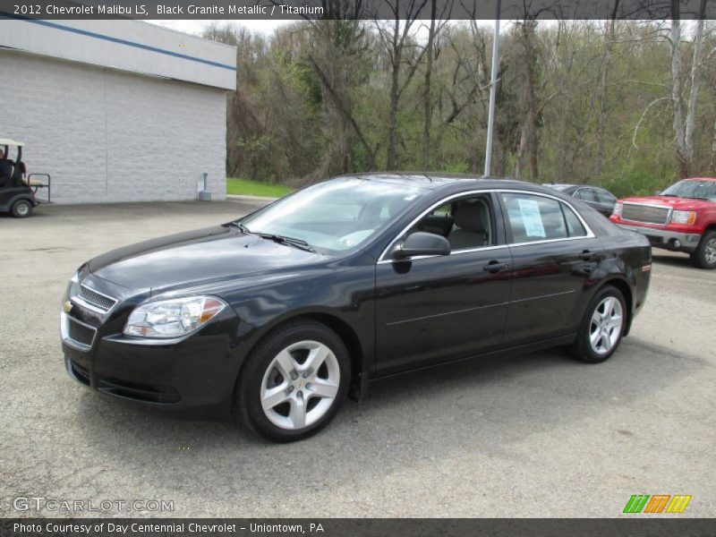 Black Granite Metallic / Titanium 2012 Chevrolet Malibu LS