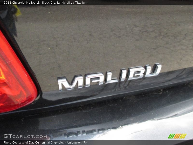 Black Granite Metallic / Titanium 2012 Chevrolet Malibu LS