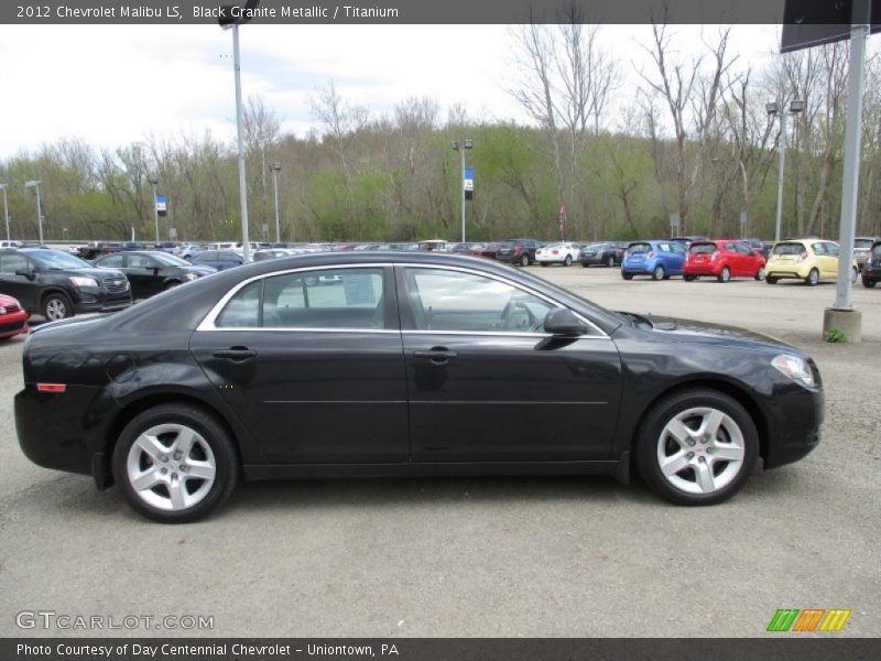 Black Granite Metallic / Titanium 2012 Chevrolet Malibu LS