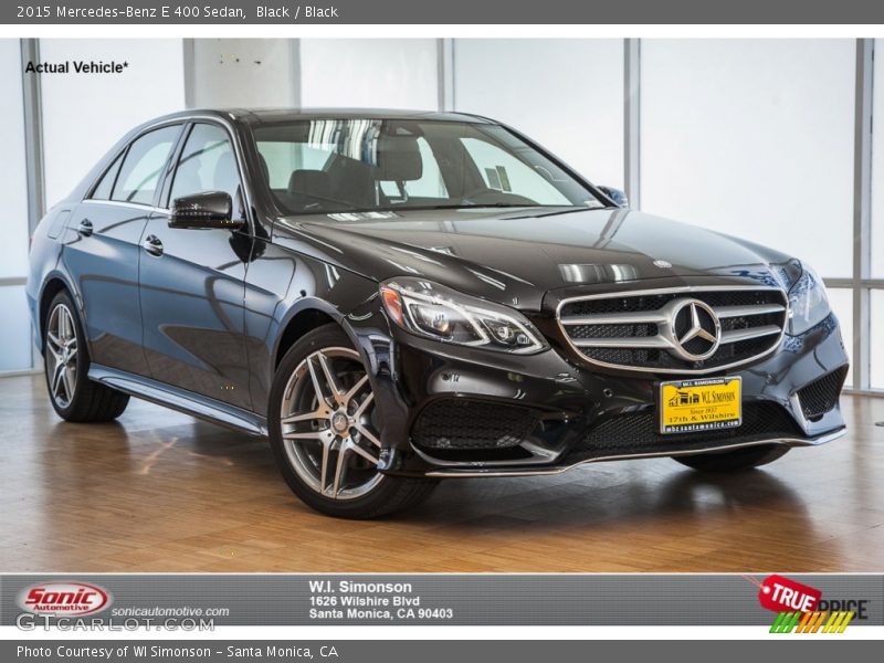 Black / Black 2015 Mercedes-Benz E 400 Sedan