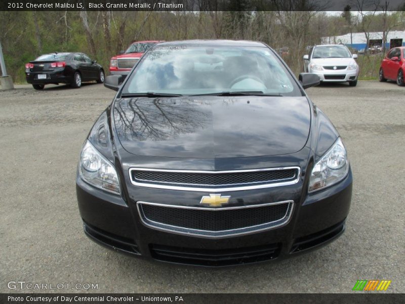 Black Granite Metallic / Titanium 2012 Chevrolet Malibu LS
