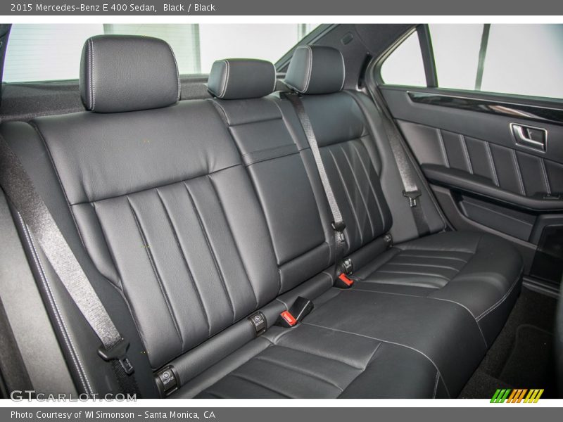 Rear Seat of 2015 E 400 Sedan