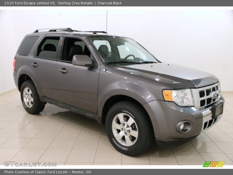 Sterling Grey Metallic / Charcoal Black 2010 Ford Escape Limited V6
