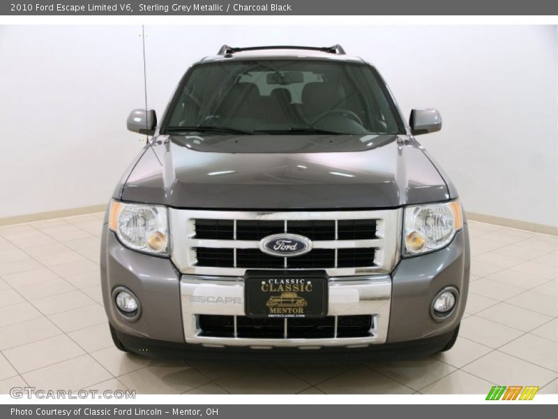 Sterling Grey Metallic / Charcoal Black 2010 Ford Escape Limited V6
