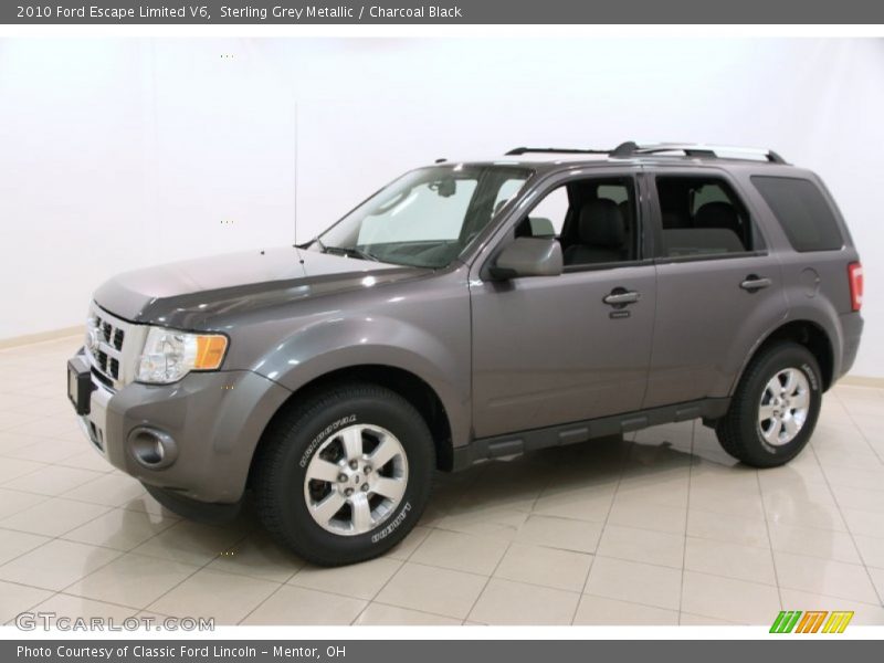 Sterling Grey Metallic / Charcoal Black 2010 Ford Escape Limited V6