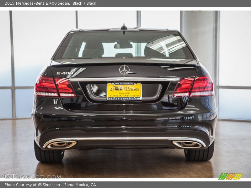 Black / Black 2015 Mercedes-Benz E 400 Sedan