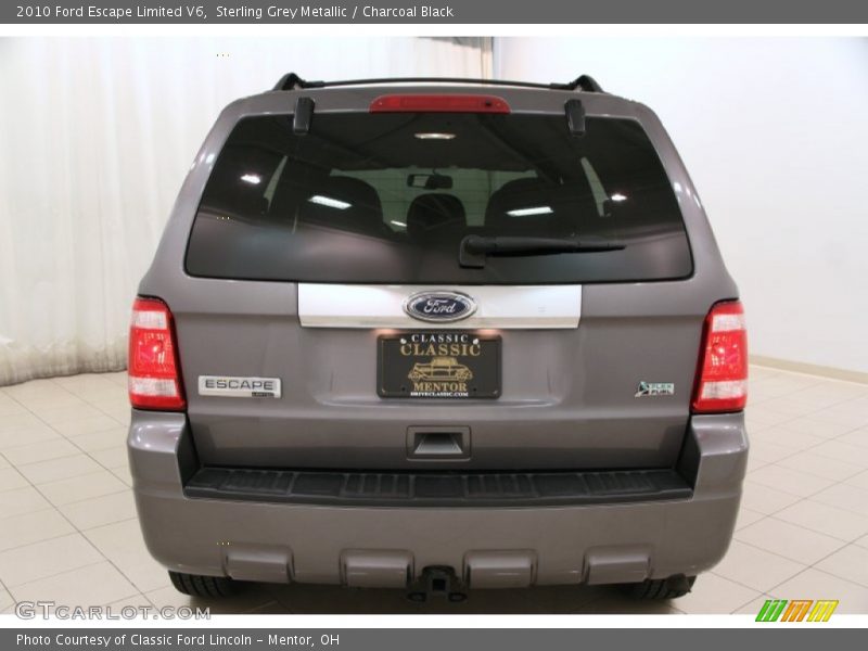 Sterling Grey Metallic / Charcoal Black 2010 Ford Escape Limited V6