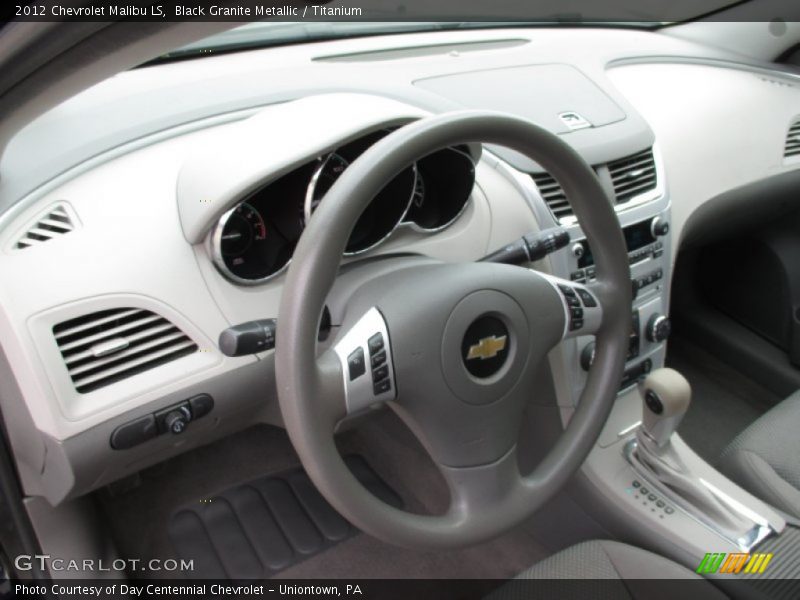 Black Granite Metallic / Titanium 2012 Chevrolet Malibu LS