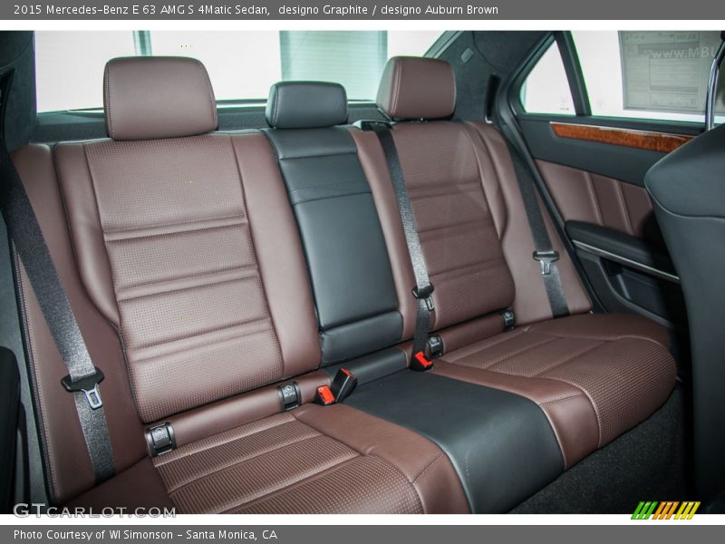 Rear Seat of 2015 E 63 AMG S 4Matic Sedan