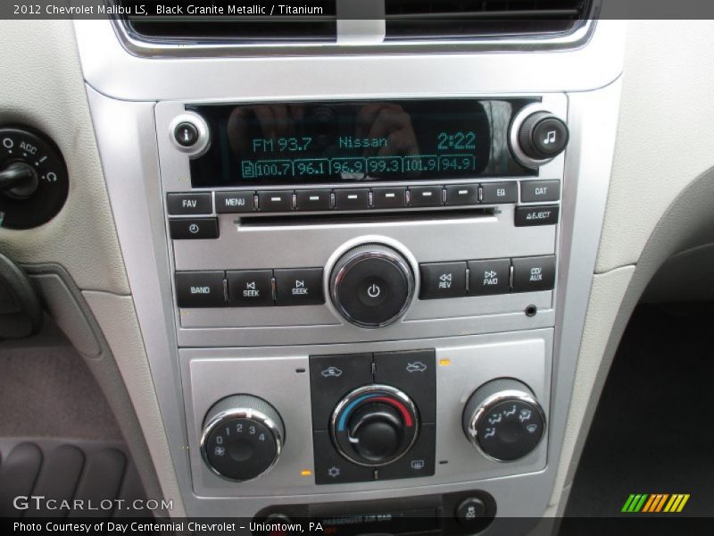 Black Granite Metallic / Titanium 2012 Chevrolet Malibu LS