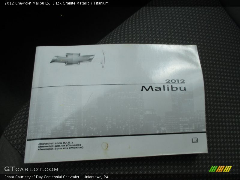 Black Granite Metallic / Titanium 2012 Chevrolet Malibu LS