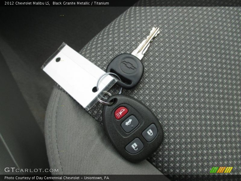 Black Granite Metallic / Titanium 2012 Chevrolet Malibu LS